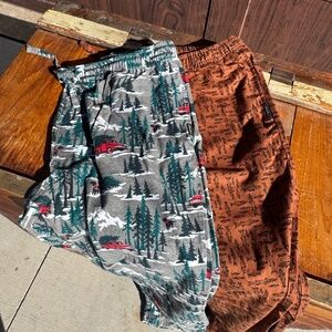 Eddie Bauer men’s flannel pajama pants set of two